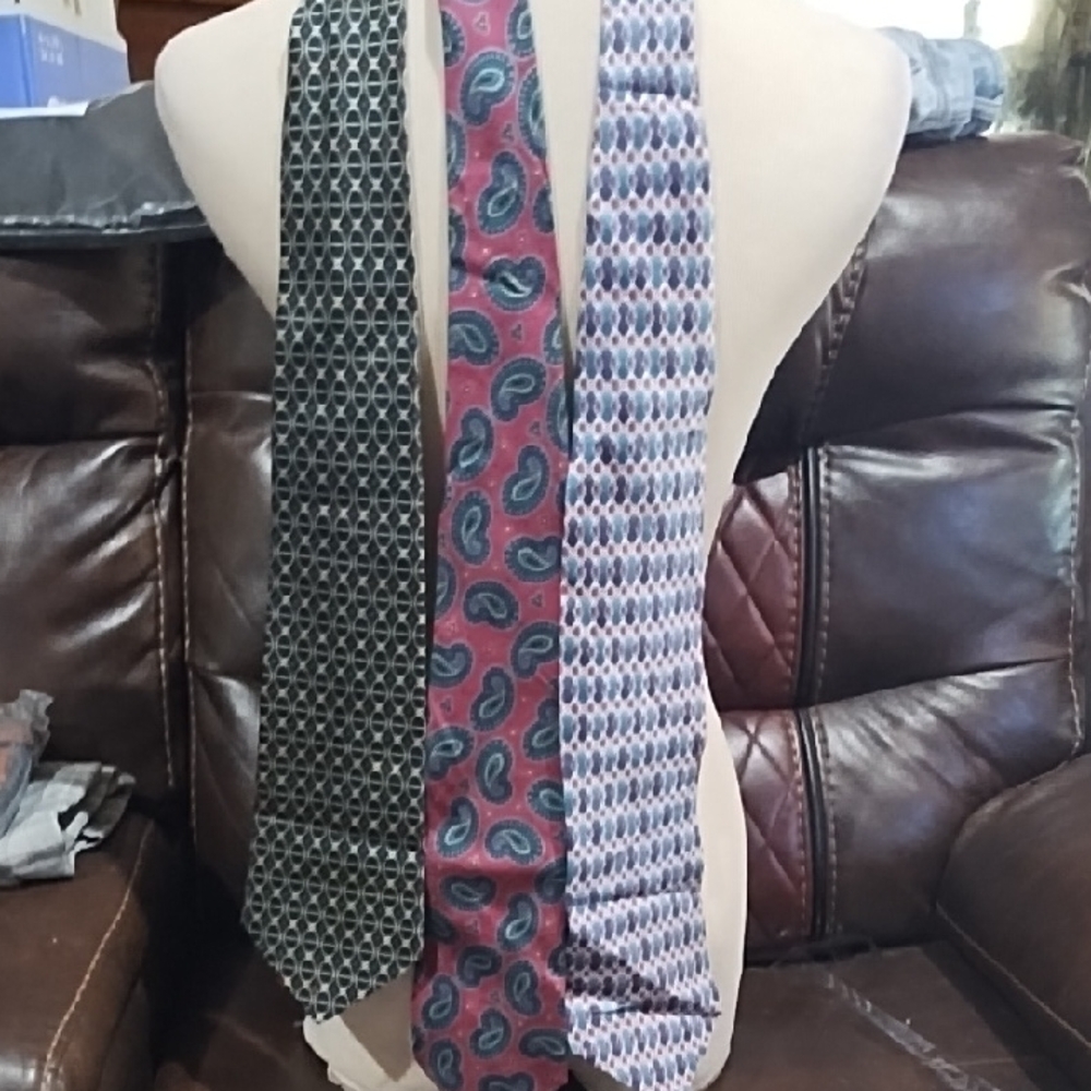 Oscar de la Renta Men's Tie Collection - Black, Red, Blue Mix Match All Ties